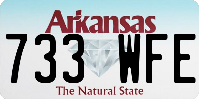 AR license plate 733WFE