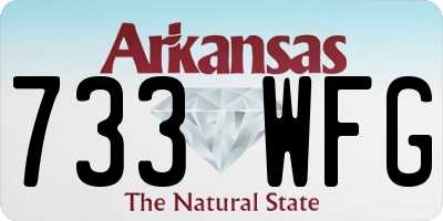 AR license plate 733WFG