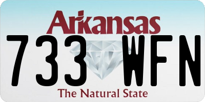 AR license plate 733WFN