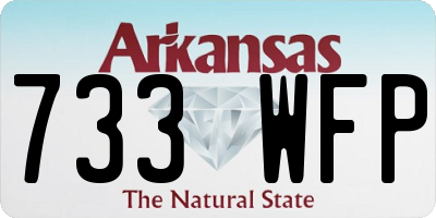 AR license plate 733WFP
