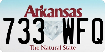 AR license plate 733WFQ