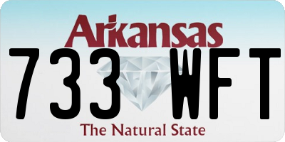 AR license plate 733WFT