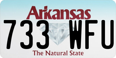 AR license plate 733WFU