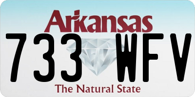 AR license plate 733WFV
