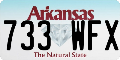 AR license plate 733WFX