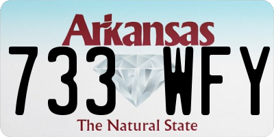 AR license plate 733WFY