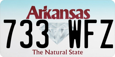 AR license plate 733WFZ