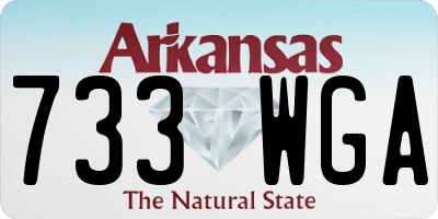 AR license plate 733WGA