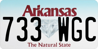 AR license plate 733WGC