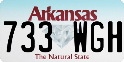AR license plate 733WGH