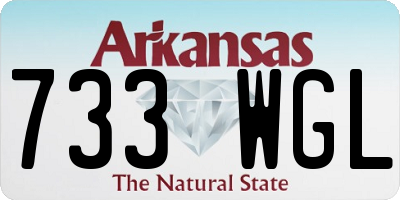 AR license plate 733WGL