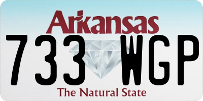 AR license plate 733WGP