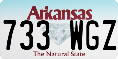 AR license plate 733WGZ