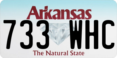AR license plate 733WHC