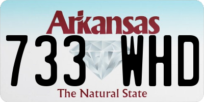 AR license plate 733WHD