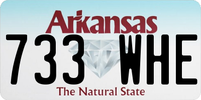 AR license plate 733WHE