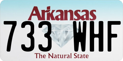 AR license plate 733WHF