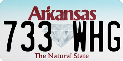 AR license plate 733WHG