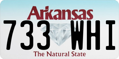 AR license plate 733WHI