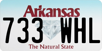AR license plate 733WHL