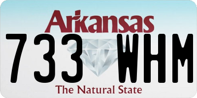 AR license plate 733WHM