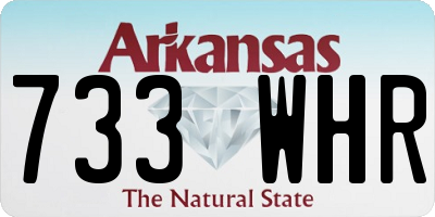 AR license plate 733WHR