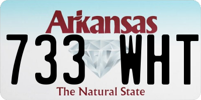 AR license plate 733WHT