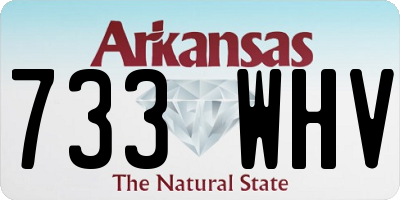 AR license plate 733WHV