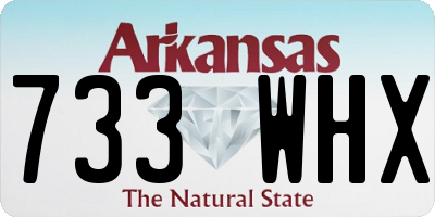 AR license plate 733WHX