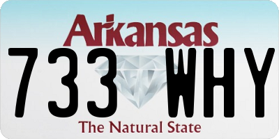 AR license plate 733WHY