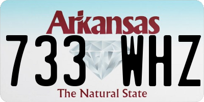 AR license plate 733WHZ