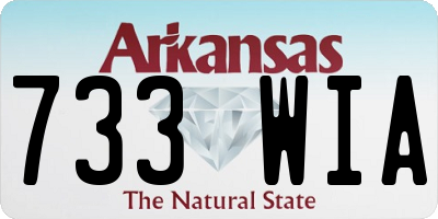 AR license plate 733WIA