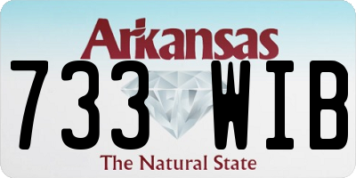 AR license plate 733WIB