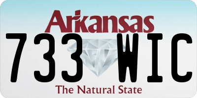 AR license plate 733WIC