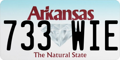 AR license plate 733WIE