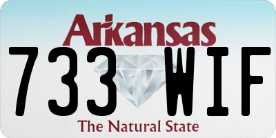AR license plate 733WIF