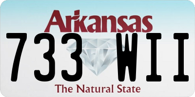 AR license plate 733WII