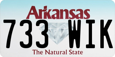 AR license plate 733WIK