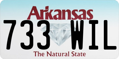 AR license plate 733WIL