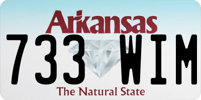 AR license plate 733WIM