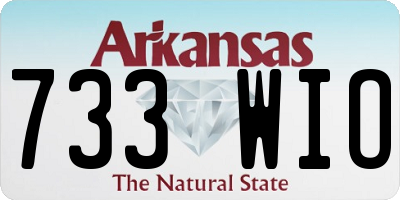 AR license plate 733WIO