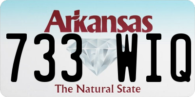 AR license plate 733WIQ