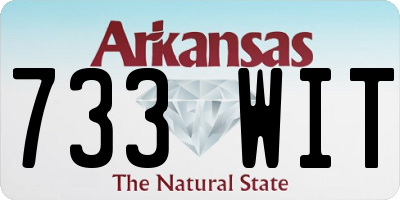 AR license plate 733WIT