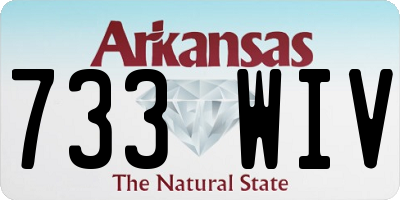 AR license plate 733WIV