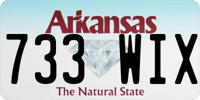 AR license plate 733WIX