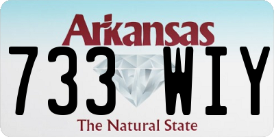 AR license plate 733WIY