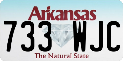 AR license plate 733WJC