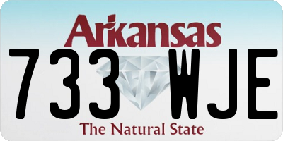 AR license plate 733WJE