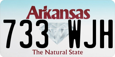 AR license plate 733WJH