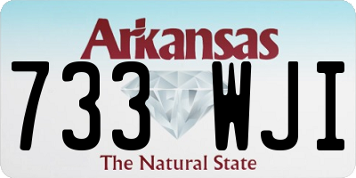 AR license plate 733WJI